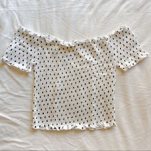 Off the shoulder crop top bundle